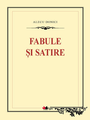cover image of Fabule şi Satire